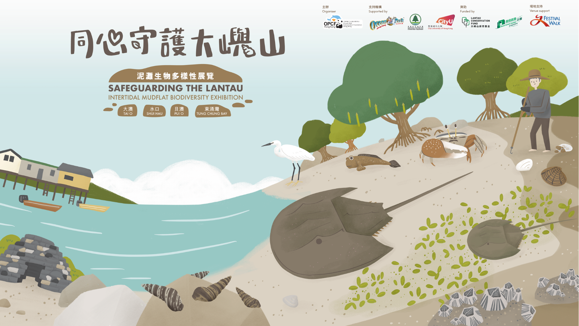 同心守护大屿山泥滩生物多样性展览